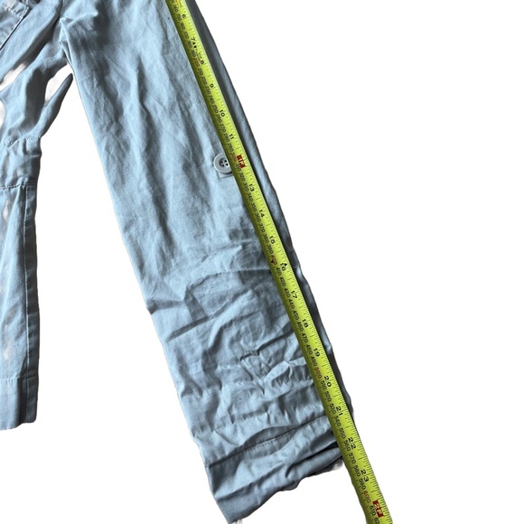 Utility zip jacket with tie waist pockets collared Y2K lightweight spring medium - Picture 9 of 9